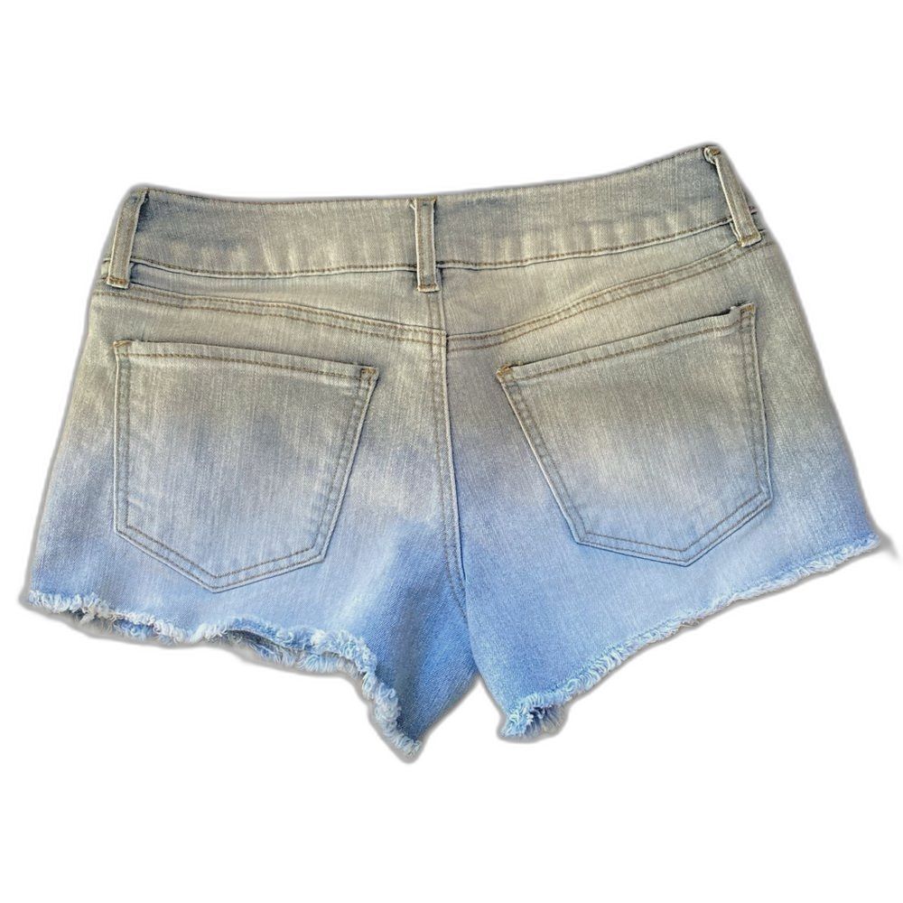 REFUGE Shorty Shorts Cut Off Light Denim Jeans Womens Size 6
